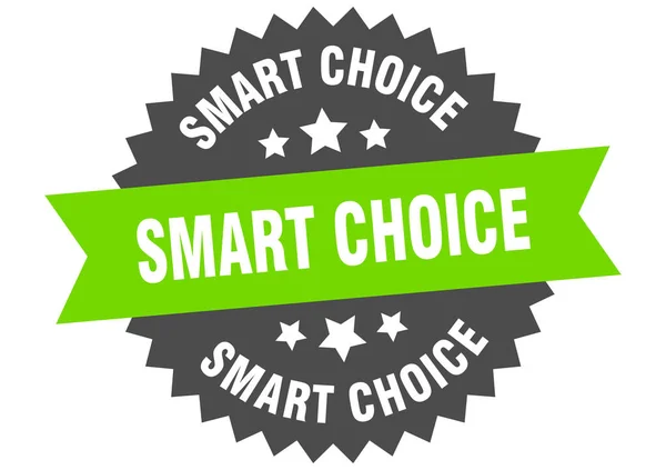 Smart choice sign. smart choice circular band label. round smart choice sticker — ストックベクタ