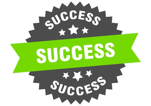 Success sign. success circular band label. round success sticker — Stock Vector