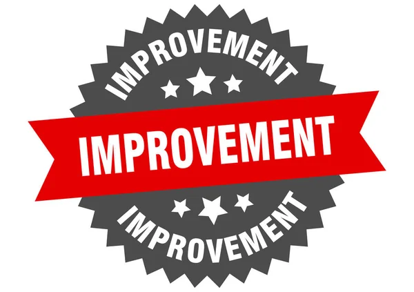 Improvement sign. improvement circular band label. round improvement sticker — 스톡 벡터