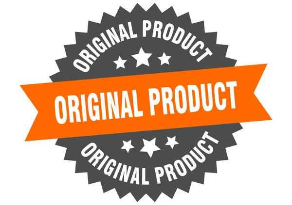 Ursprunglig produktbeteckning. ursprunglig produkt cirkulärt band etikett. runda ursprungliga produkt klistermärke — Stock vektor