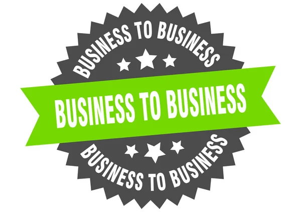 Business to business sign. etichetta della banda circolare business to business. adesivo rotondo business to business — Vettoriale Stock