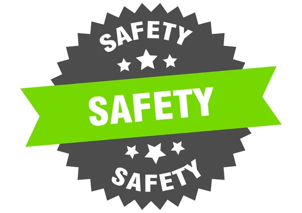 Sicherheitszeichen. Sicherheitskreisband-Etikett. runde Sicherheitsaufkleber — Stockvektor