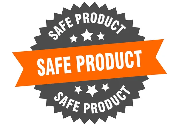 Safe product sign. safe product circular band label. round safe product sticker — Stock Vector