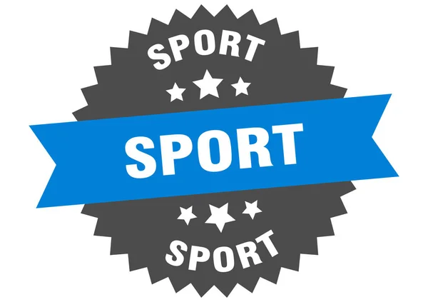 Sinal desportivo. esporte circular etiqueta de banda. adesivo esporte redondo — Vetor de Stock