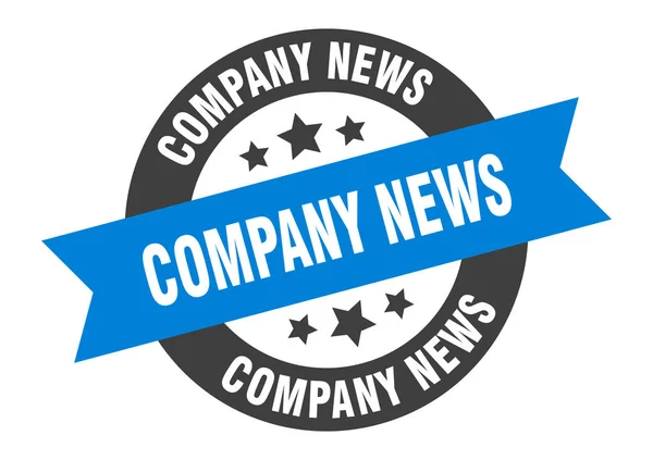 Company news sign. company news round ribbon sticker. company news tag — 스톡 벡터