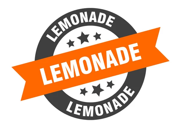 Lemonadskylt. lemonad runda band klistermärke. lemonadtagg — Stock vektor