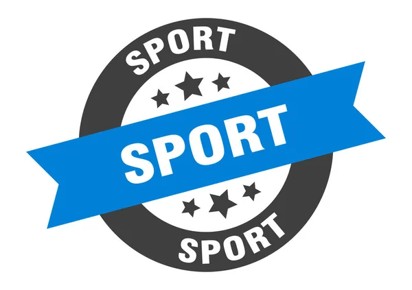 Спортивный знак. спортивная круглая наклейка. спортивная бирка — стоковый вектор
