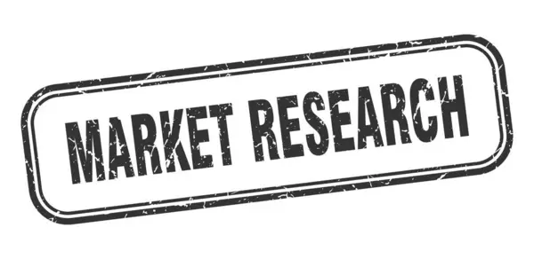 Market research stamp. market research square grunge black sign. market research tag — ストックベクタ