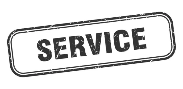 Service stamp. service square grunge black sign. service tag — Stockový vektor