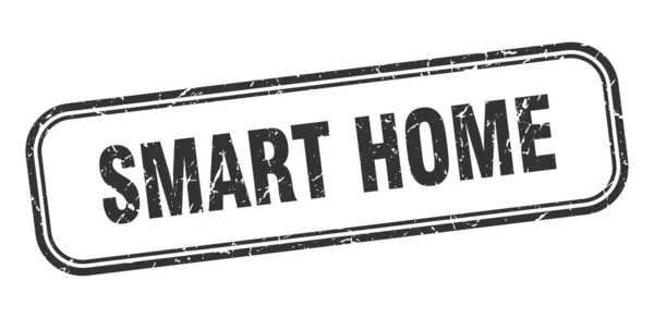 Smart home stamp. smart home square grunge black sign. smart home tag — Stock vektor