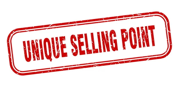 Unique selling point stamp. unique selling point square grunge red sign. unique selling point tag — ストックベクタ