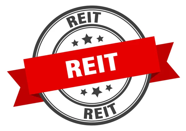 Reit label. reitround band sign. reit stamp — 스톡 벡터