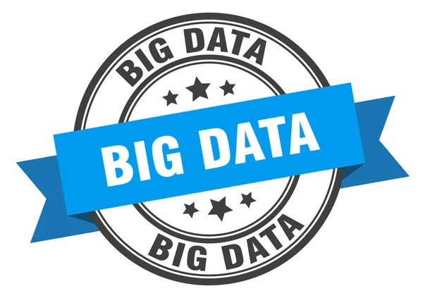 Big-Data-Label. Big-Data-Bandzeichen. Big Data-Stempel — Stockvektor