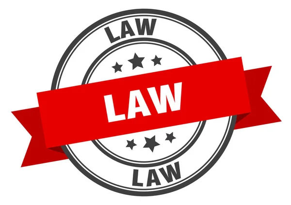 法律标签。法轮乐队标志。法律印章 — 图库矢量图片
