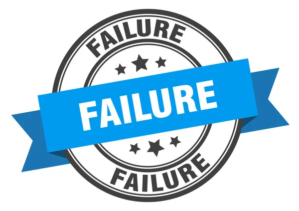 Popisek selhání. výstražný nápis. razítko selhání — Stockový vektor