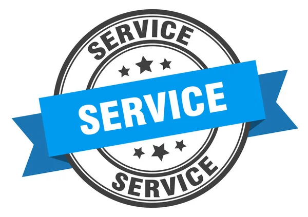 Service label. serviceround band sign. service stamp — Stock vektor