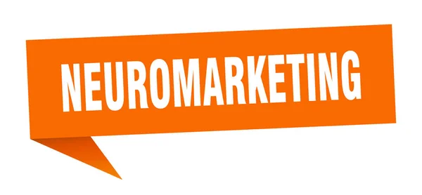 Neuromarketing Sprechblase. Neuromarketing Ribbon Sign. Neuromarketing-Banner — Stockvektor