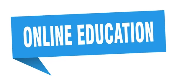 Online education speech bubble. online education ribbon sign. online education banner — 스톡 벡터