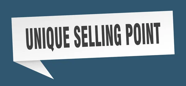 Unique selling point speech bubble. unique selling point ribbon sign. unique selling point banner — 스톡 벡터