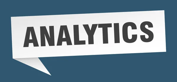 Analytisk talbubbla. Analysbandsskylt. Analysbanner — Stock vektor