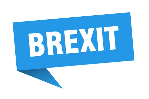 Brexit burbuja del habla. señal de cinta de brexit. Brexit banner — Vector de stock