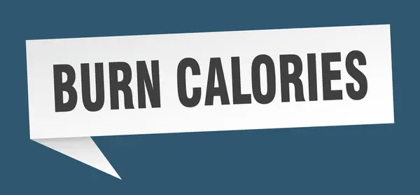 Kalorien verbrennen Sprechblase. Kalorien verbrennen. Banner Kalorien verbrennen — Stockvektor