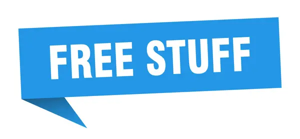 Free stuff speech bubble. free stuff ribbon sign. free stuff banner — Stock Vector