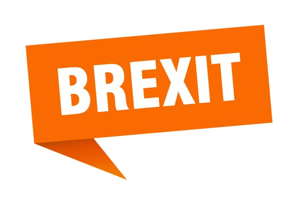Brexit discorso bolla. segno del nastro di Brexit. banner brexit — Vettoriale Stock