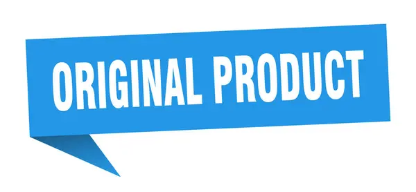 Original produkt tal bubbla. ursprungligt produktband tecken. ursprunglig produktbanderoll — Stock vektor