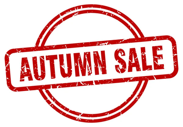 Autumn sale stamp. autumn sale round vintage grunge sign. autumn sale — Stock Vector