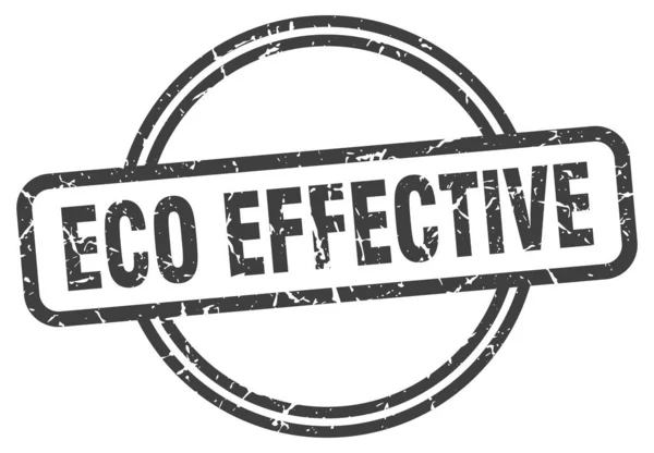 Eco effective stamp. eco effective round vintage grunge sign. eco effective — 스톡 벡터