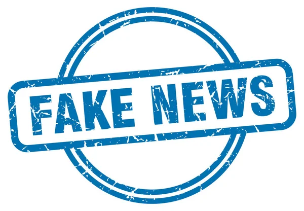 Fake news stamp. fake news round vintage grunge sign. fake news — 스톡 벡터