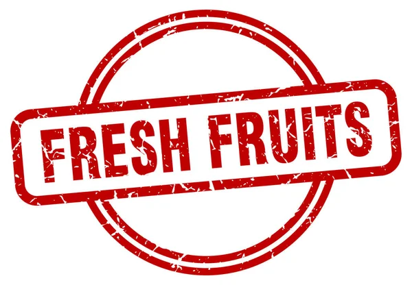 Fresh fruits stamp. fresh fruits round vintage grunge sign. fresh fruits — Stock vektor