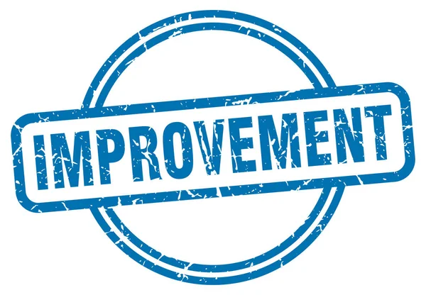 Improvement stamp. improvement round vintage grunge sign. improvement — 스톡 벡터