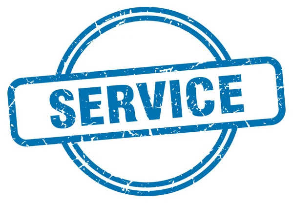 Штамп обслуживания. сервис круглый винтажный гранж знак. услуга — стоковый вектор