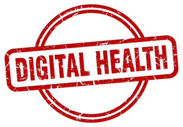 digital health stamp. digital health round vintage grunge sign. digital health