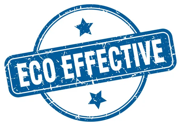 Eco effective stamp. eco effective round vintage grunge sign. eco effective — Stockvector