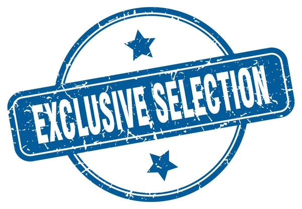 Exclusive selection stamp. exclusive selection round vintage grunge sign. exclusive selection — Stock vektor