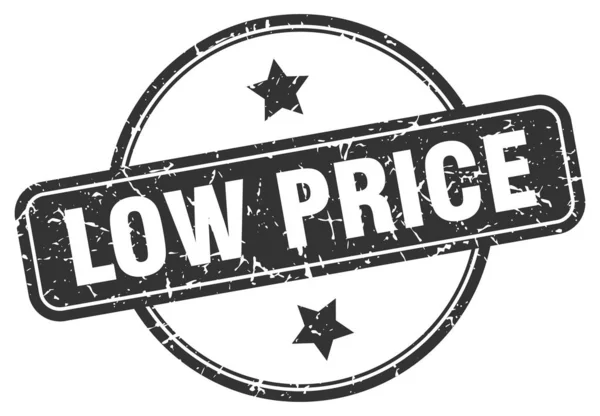 Low price stamp. low price round vintage grunge sign. low price — 图库矢量图片