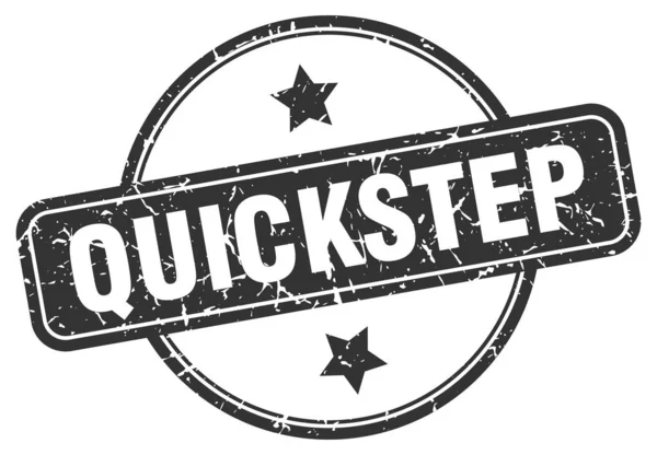 Quickstep stamp. quickstep round vintage grunge sign. quickstep — 图库矢量图片