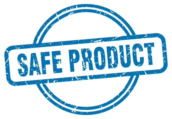 Штамп безопасной продукции. безопасный продукт круглый винтажный гранж знак. безопасный продукт — стоковый вектор