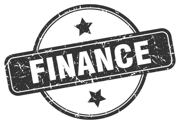 Finanční razítko. finanční kolo ročníku Grunge znamení. finance — Stockový vektor