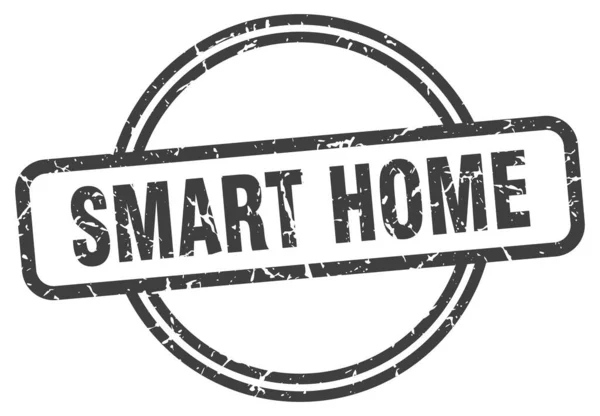 Smart home stamp. smart home round vintage grunge sign. smart home — 스톡 벡터