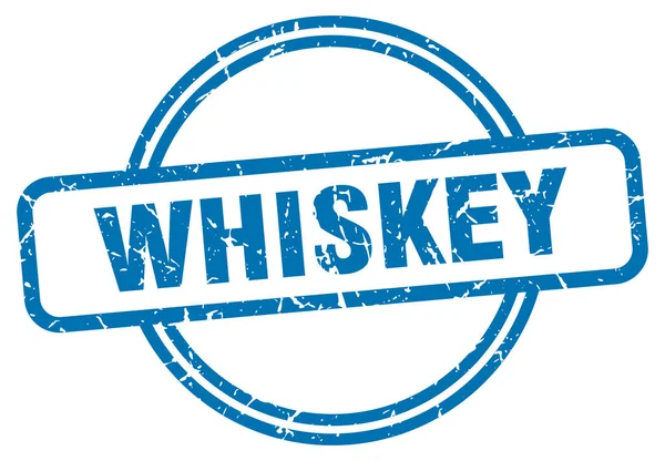 Un sello de whisky. whiskey redondo signo grunge vintage. Whisky — Archivo Imágenes Vectoriales