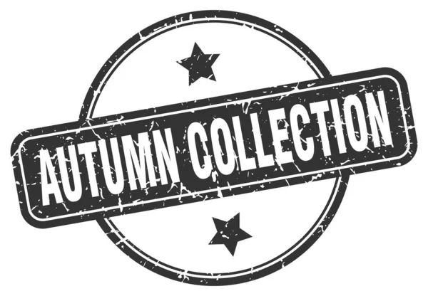 Sello de colección de otoño. colección de otoño ronda signo grunge vintage. colección otoño — Archivo Imágenes Vectoriales