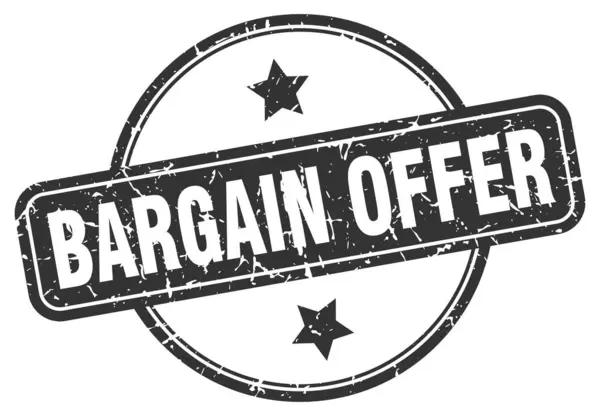 Bargain offer stamp. bargain offer round vintage grunge sign. bargain offer — Stock Vector
