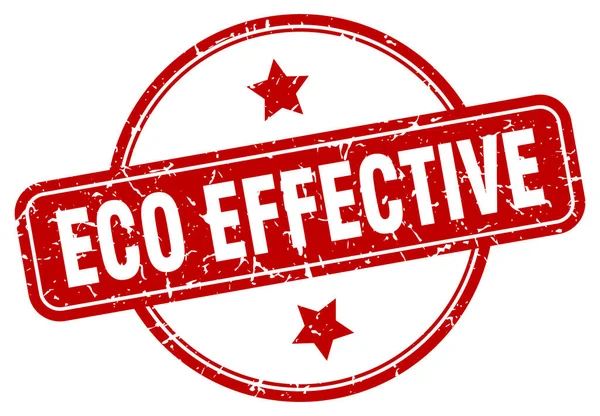 Eco effective stamp. eco effective round vintage grunge sign. eco effective — 图库矢量图片