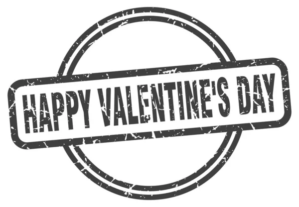 Boldog Valentin napi bélyeget. Boldog Valentin napot, vintage grunge tábla. Boldog Valentin napot! — Stock Vector