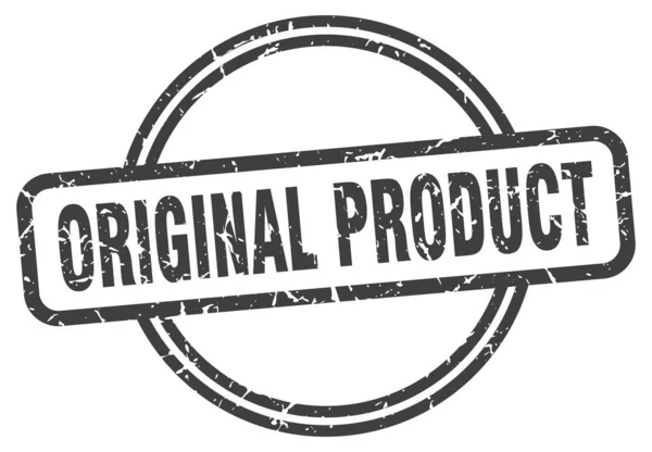 Оригінальна марка продукту. оригінальний товар круглий вінтажний грандж знак. оригінальний продукт — стоковий вектор