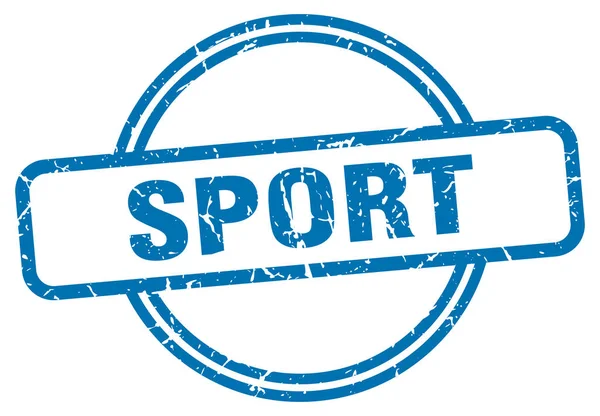 Sport stamp. sport round vintage grunge sign. sport — 스톡 벡터